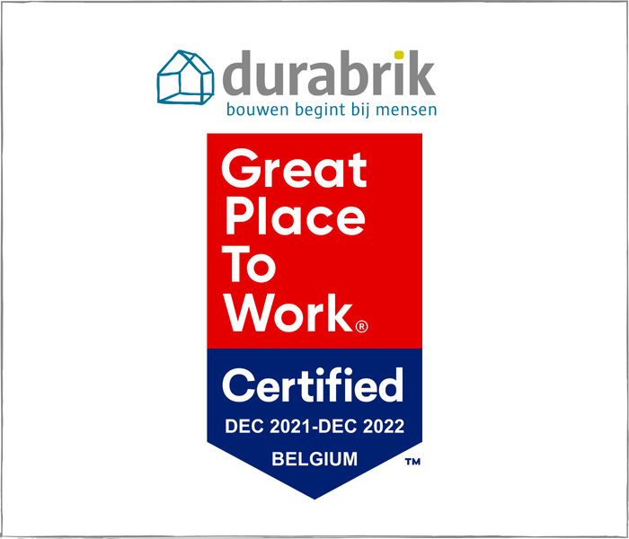 Durabrik opnieuw uitgeroepen tot Great Place To Work